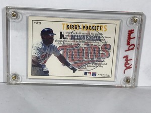 lot 428 image: 1993 Fleer Team Leaders Kirby Pucket Baseball Card #9 of 28