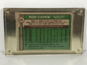 lot 434 image: 1976 Topps Rod Carew All Star Baseball Card Minnesota Twins #400