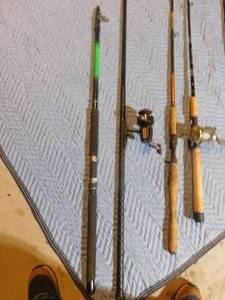 lot 203 image: Big fish fishing rods and 2 reels