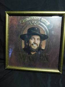 lot 194 image: Waylons Greatest Hits vinyl record framed