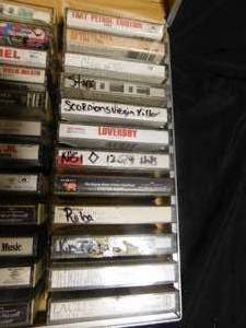 lot 195 image: Cassette case of cassettes