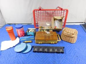 lot 210 image: Lot of fishing supplies and more