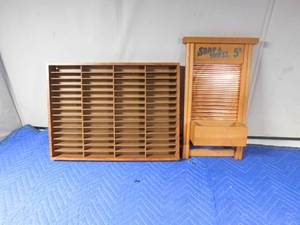 lot 216 image: Wash board planter and shadow box