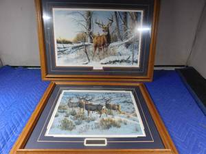 lot 217 image: 2 Framed prints by Artists