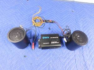 lot 230 image: Motorcycle audio w speakers