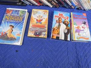 lot 238 image: DVDs and VHSs