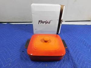 lot 239 image: New Parini heavy duty casserole with lid