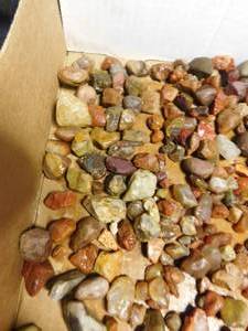 lot 193 image: Box of agates and more