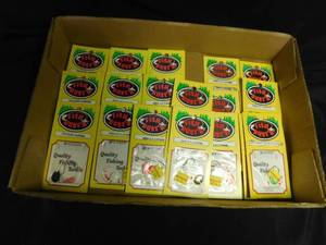 lot 339 image: Flat of new spinners and crawler harnesses in packages