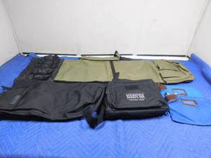 lot 407 image: 5 canvas bags including 2 lock money bags with keys