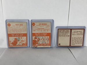 lot 453 image: Lot of 3 Vintage Football Cards