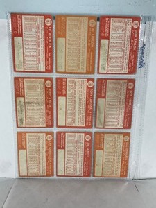 lot 458 image: Lot of 9 - 1964 Topps Baseball Cards