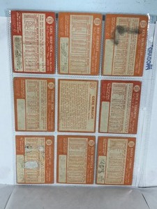 lot 460 image: Lot of 9 - 1964 Topps Baseball Cards