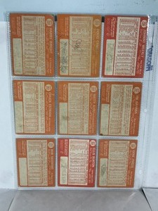 lot 461 image: Lot of 9 - 1964 Topps Baseball Cards