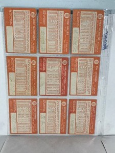 lot 465 image: Lot of 9 - 1964 Topps Baseball Cards