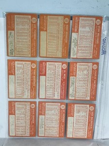 lot 467 image: Lot of 9 - 1964 Topps Baseball Cards