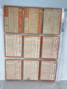 lot 468 image: Lot of 9 - 1964 Topps Baseball Cards