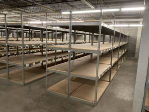 Industrial Tear Drop Shelves 32 x 69 x 90 Tall- 12 Sections