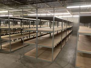 Industrial Tear Drop Shelves 32 x 69 x 90 Tall- 12 Sections