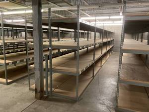 Industrial Tear Drop Shelves 32 x 69 x 90 Tall- 12 Sections