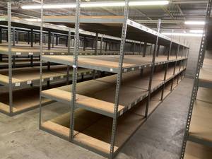 Industrial Tear Drop Shelves 32 x 69 x 90 Tall- 12 Sections