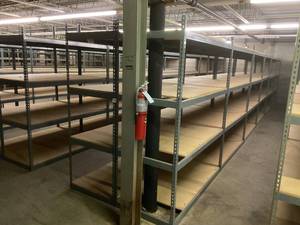 Industrial Tear Drop Shelves 32 x 69 x 84 Tall- 12 Sections