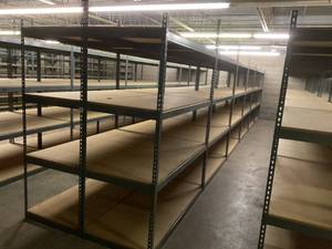 Industrial Tear Drop Shelves 32 x 69 x 84 Tall- 12 Sections