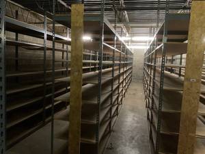 Industrial Tear Drop Shelves 30 x 48 x 9 - 10 Tall- 9 Sections