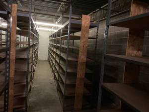 Industrial Tear Drop Shelves 30 x 48 x 9 Tall- 7 Sections