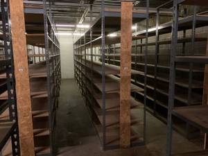 Industrial Tear Drop Shelves 30 x 48 x 9 Tall- 7 Sections