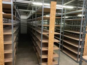 Industrial Tear Drop Shelves 30 x 48 x 9 Tall- 7 Sections