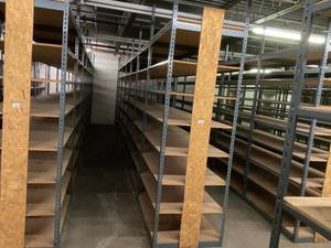 Industrial Tear Drop Shelves 30 x 48 x 9 Tall- 7 Sections