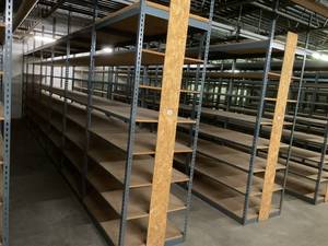 Industrial Tear Drop Shelves 30 x 48 x 9 Tall- 7 Sections