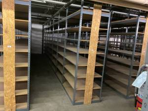 Industrial Tear Drop Shelves 30 x 48 x 9 Tall- 7 Sections