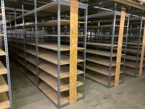 Industrial Tear Drop Shelves 30 x 48 x 9 Tall- 7 Sections