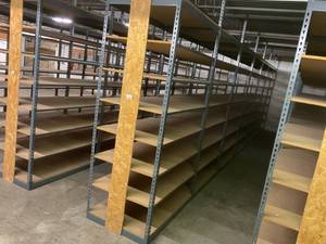 Industrial Tear Drop Shelves 30 x 48 x 9 Tall- 7 Sections