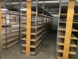 Industrial Tear Drop Shelves 30 x 48 x 9 Tall- 7 Sections