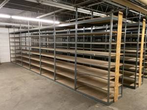 Industrial Tear Drop Shelves 30 x 48 x 9 Tall One 8 Post- 9 Sections