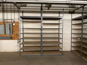 Industrial Tear Drop Shelves 30 x 48 x 9 Tall- 2 Sections