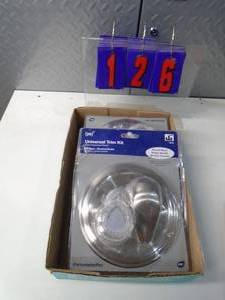 lot 126 image: Flat of electronics or plumbing store pulls. As shown.