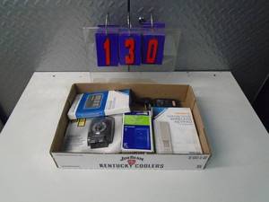 lot 130 image: Flat of electronics or plumbing store pulls. As shown.