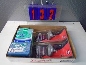 lot 132 image: Flat of electronics or plumbing store pulls. As shown.