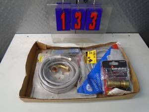 lot 133 image: Flat of electronics or plumbing store pulls. As shown.