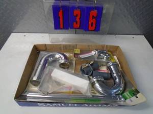 lot 136 image: Flat of electronics or plumbing store pulls. As shown.