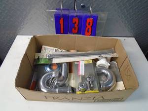 lot 138 image: Flat of electronics or plumbing store pulls. As shown.