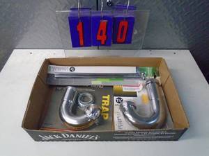 lot 140 image: Flat of electronics or plumbing store pulls. As shown.