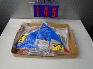 lot 145 image: Flat of electronics or plumbing store pulls. As shown.