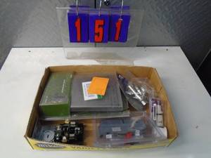lot 151 image: Flat of electronics or plumbing store pulls. As shown.
