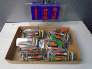 lot 153 image: Flat of electronics or plumbing store pulls. As shown.
