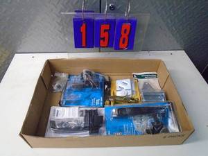 lot 158 image: Flat of electronics or plumbing store pulls. As shown.